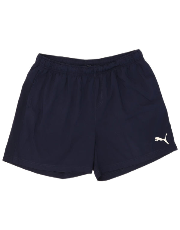 Shorts esportivos masculinos Puma 2XL azul marinho