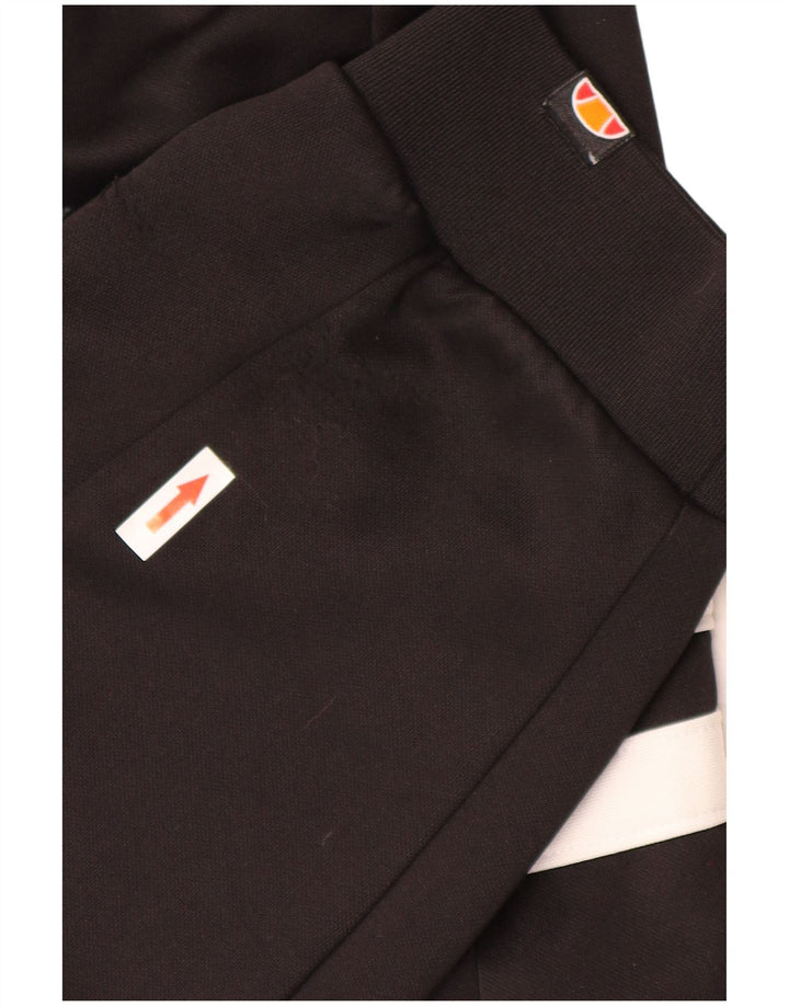 Calça de treino masculina ELLESSE, joggers, pequeno, preto, colorblock, poliéster