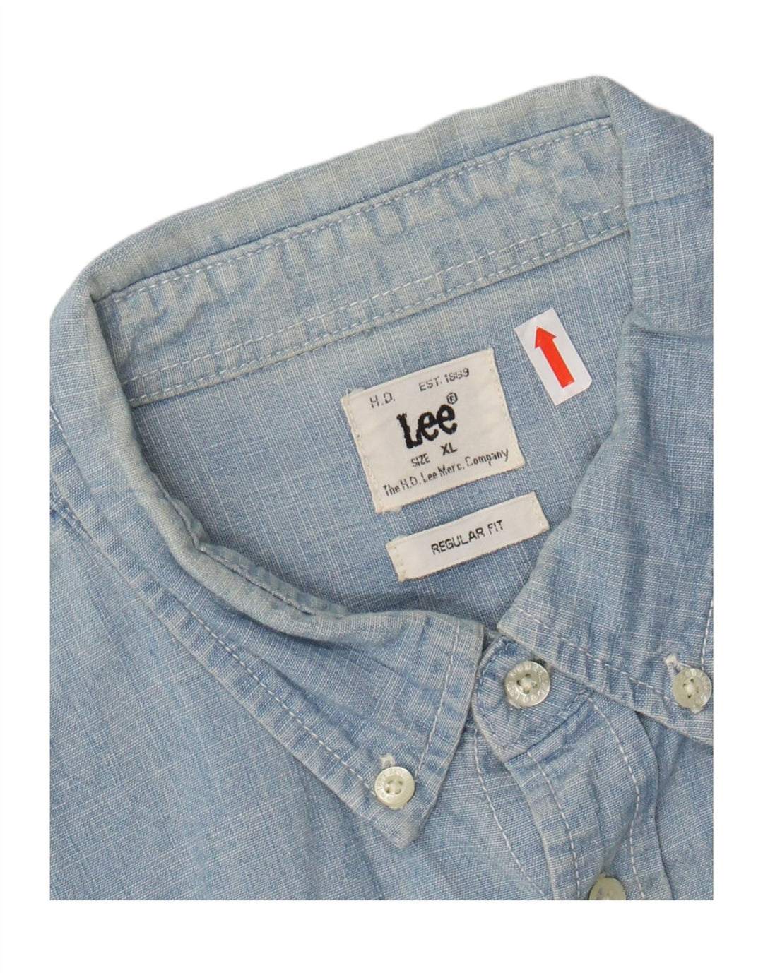 Camisa masculina LEE Regular Fit XL algodão azul