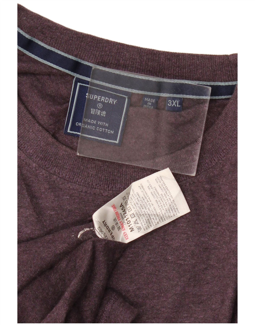 Camiseta masculina Superdry Top 3XL algodão roxo