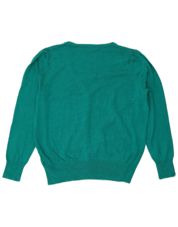 Suéter cardigã feminino Marks & Spencer UK 18 XL viscose verde