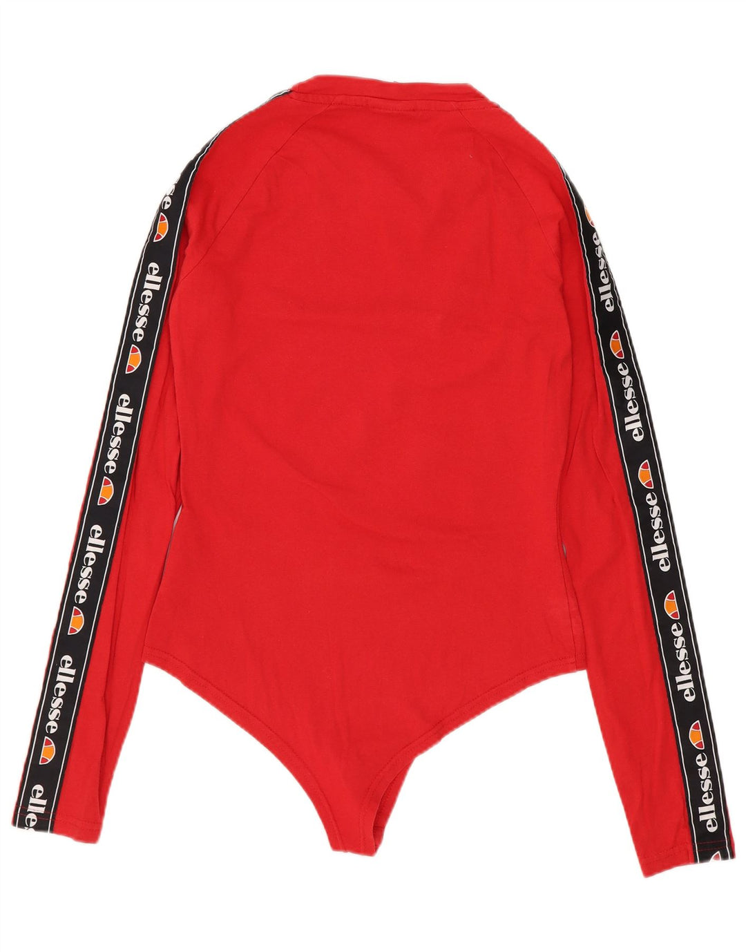 Body gráfico feminino Ellesse UK 10 pequeno algodão colorblock vermelho