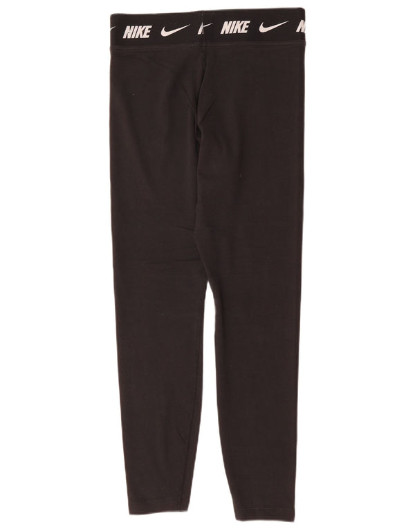 Leggings Nike Femininas Tight Fit Graphic UK 12 Médio Algodão Preto