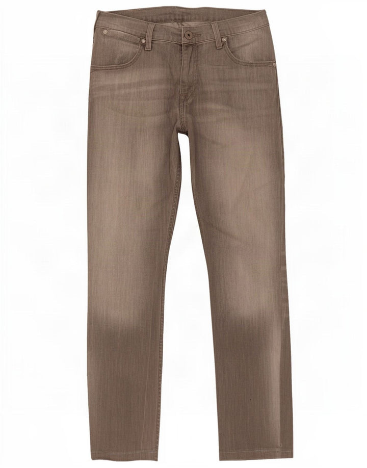Jeans retos masculinos Levi's W29 L32 algodão cinza