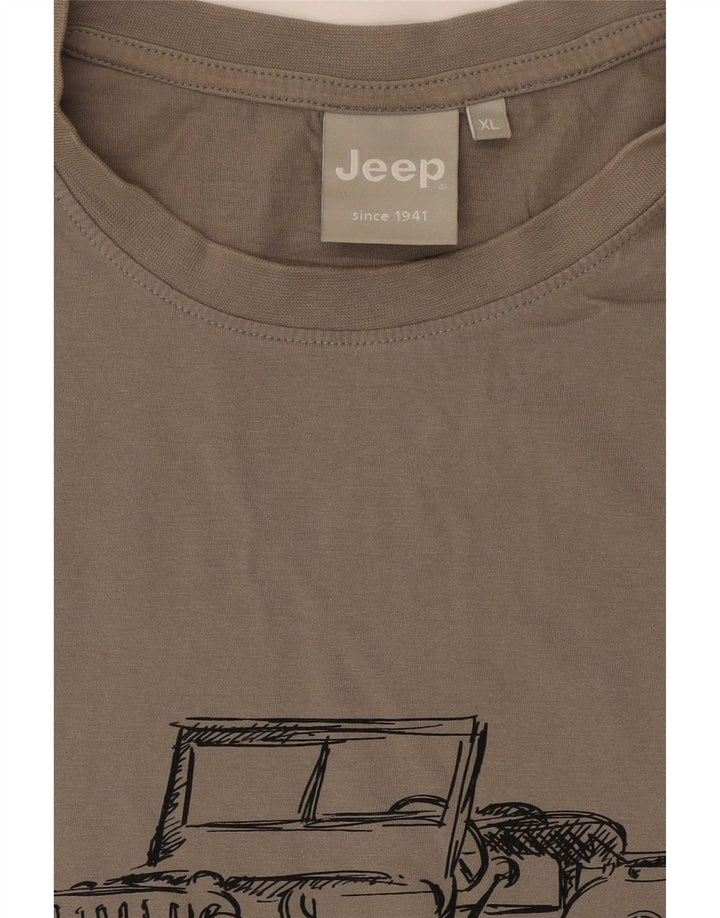 Camiseta gráfica masculina Jeep Top XL cinza