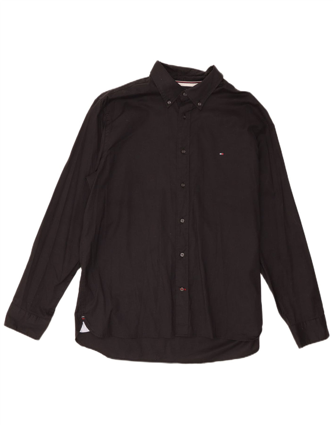 Camisa masculina Tommy Hilfiger Regular Fit XL algodão preto