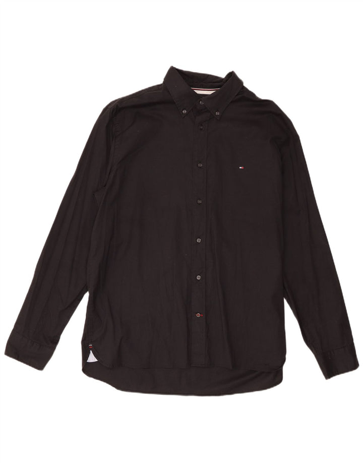 Camisa masculina Tommy Hilfiger Regular Fit XL algodão preto