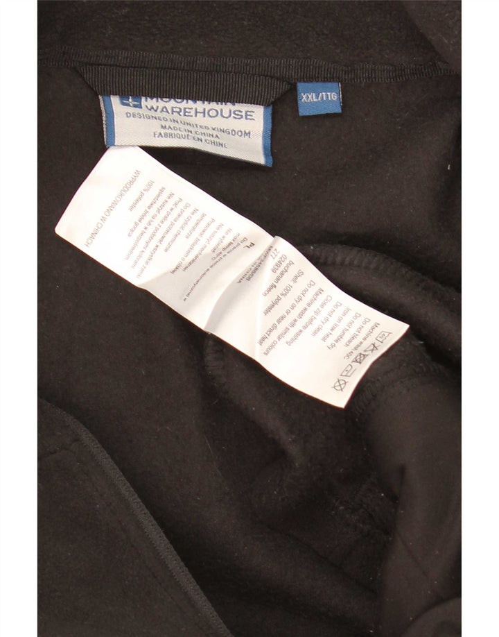 Jaqueta de lã masculina Mountain Warehouse UK 44 2XL poliéster preto