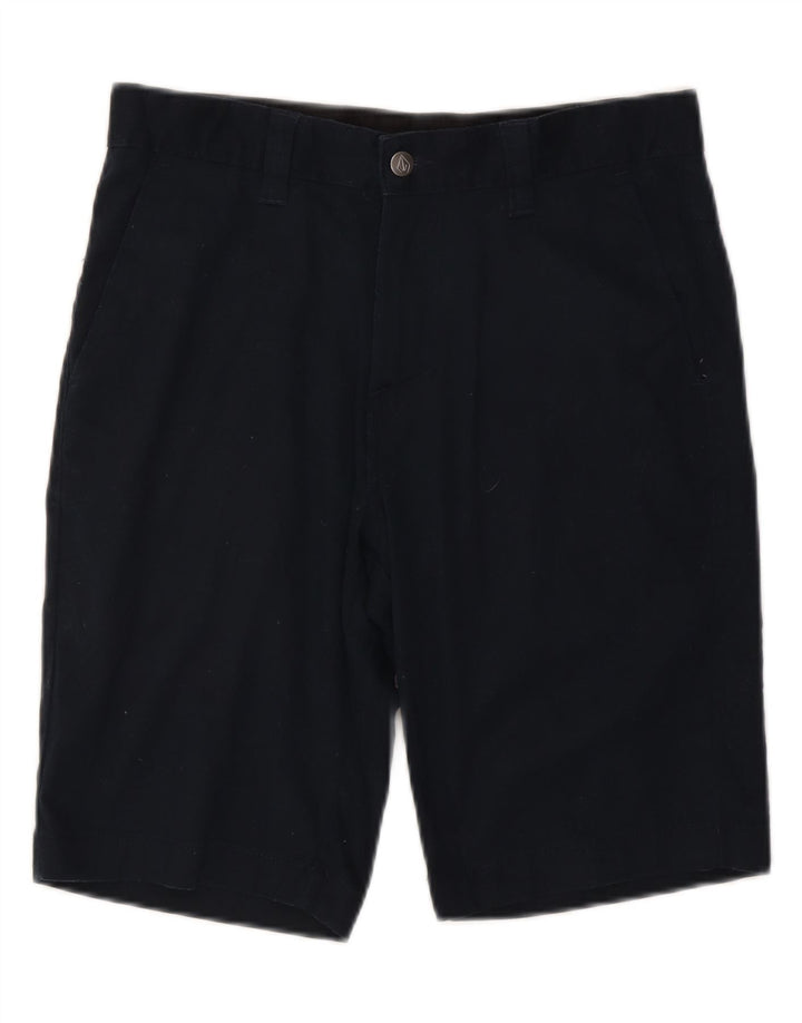 Volcom Mens Chino Shorts W30 Médio Algodão Azul Marinho