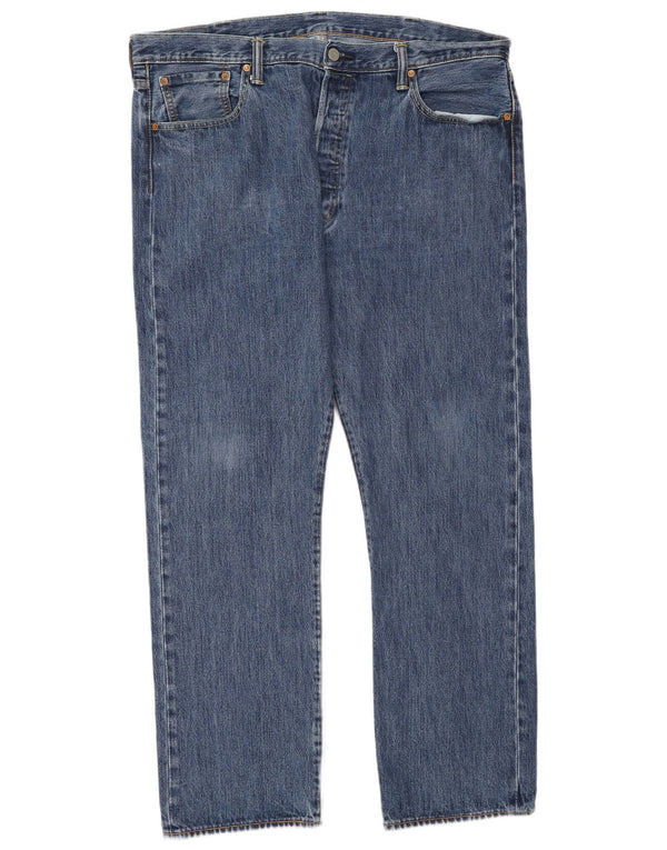 Levi's Masculino 501 Straight Jeans W40 L32 Azul Algodão
