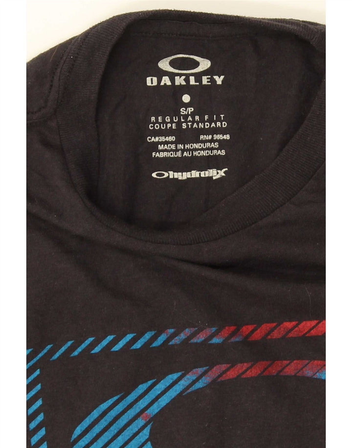 Camiseta masculina Oakley Regular Fit Graphic pequena preta