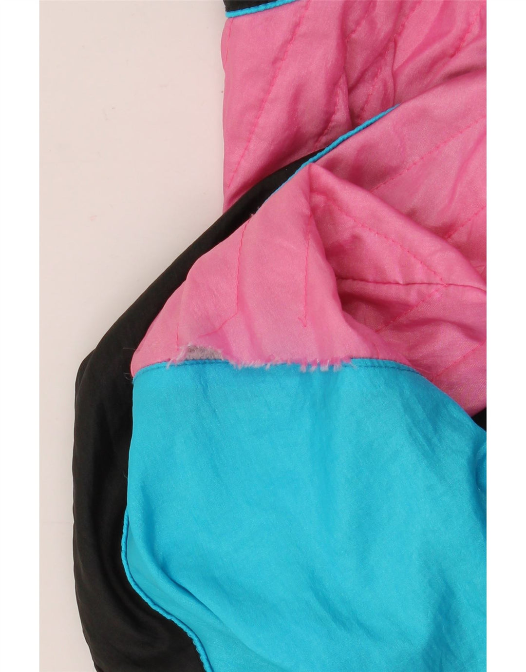 Jaqueta superior de agasalho masculino vintage médio azul colorblock nylon