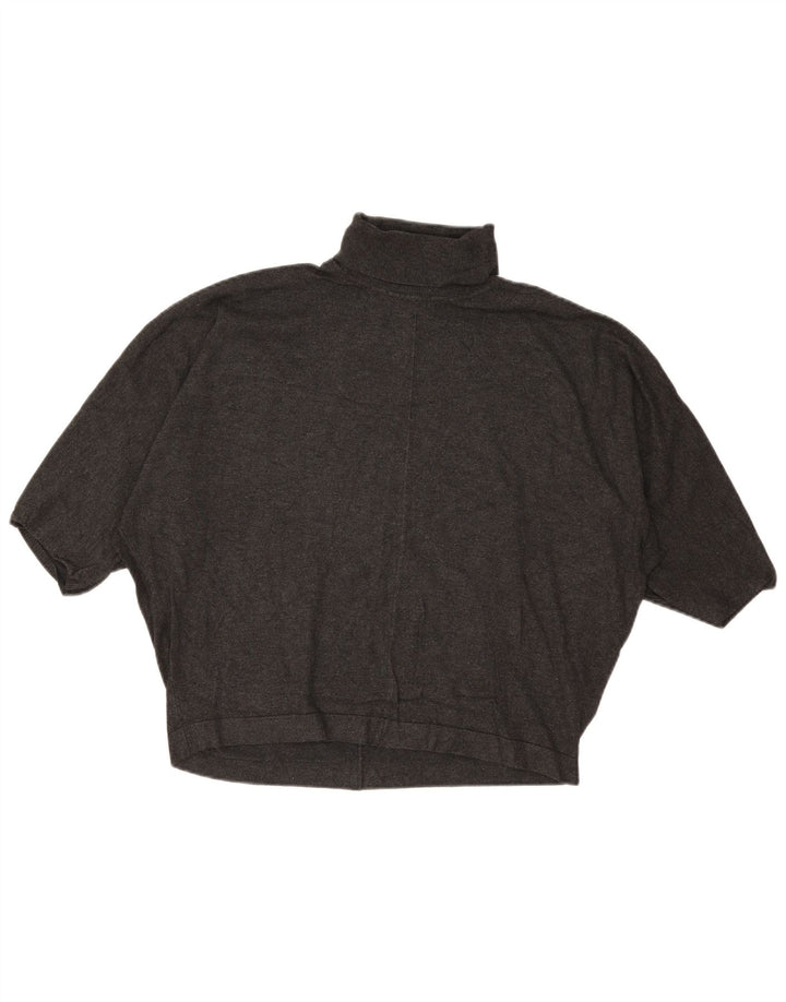 Suéter feminino Phase Eight com gola redonda e gola redonda Reino Unido 14 grande cinza