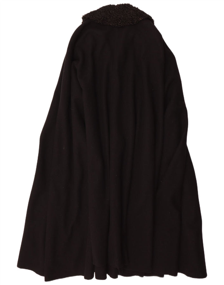 Casaco Poncho Vintage Feminino Tamanho Único Preto