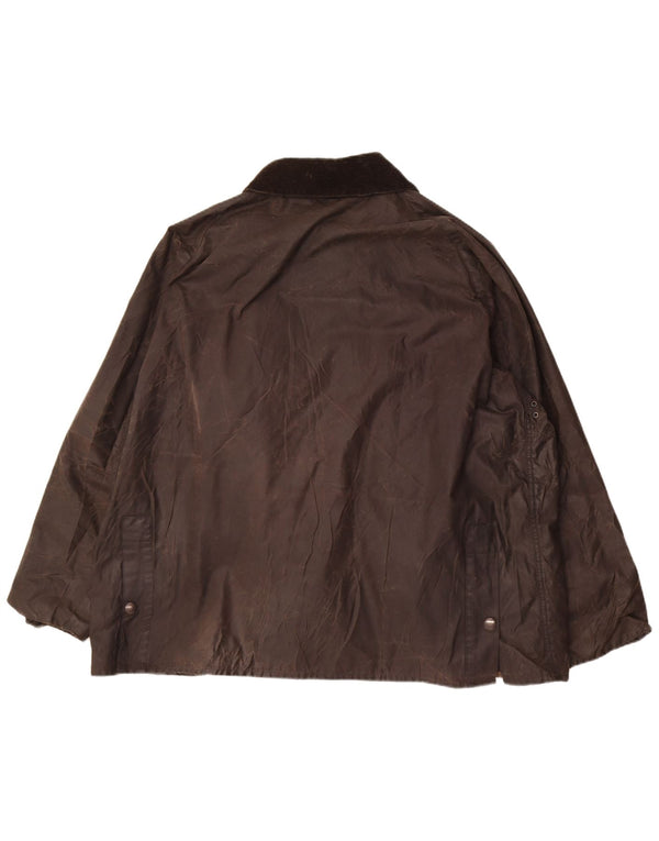 Jaqueta masculina Barbour Bedale de algodão encerado Reino Unido 44 2XL marrom