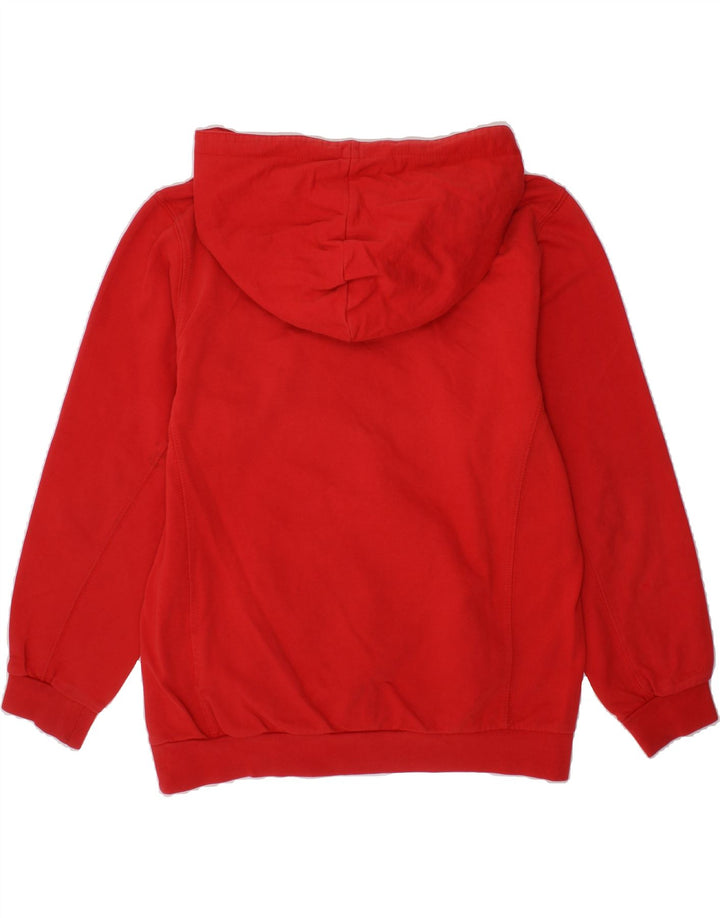 CHAMPION Girls Graphic Hoodie Jumper 9-10 Years Red Cotton Vintage Champion and Second-Hand Champion from Messina Hembry 
