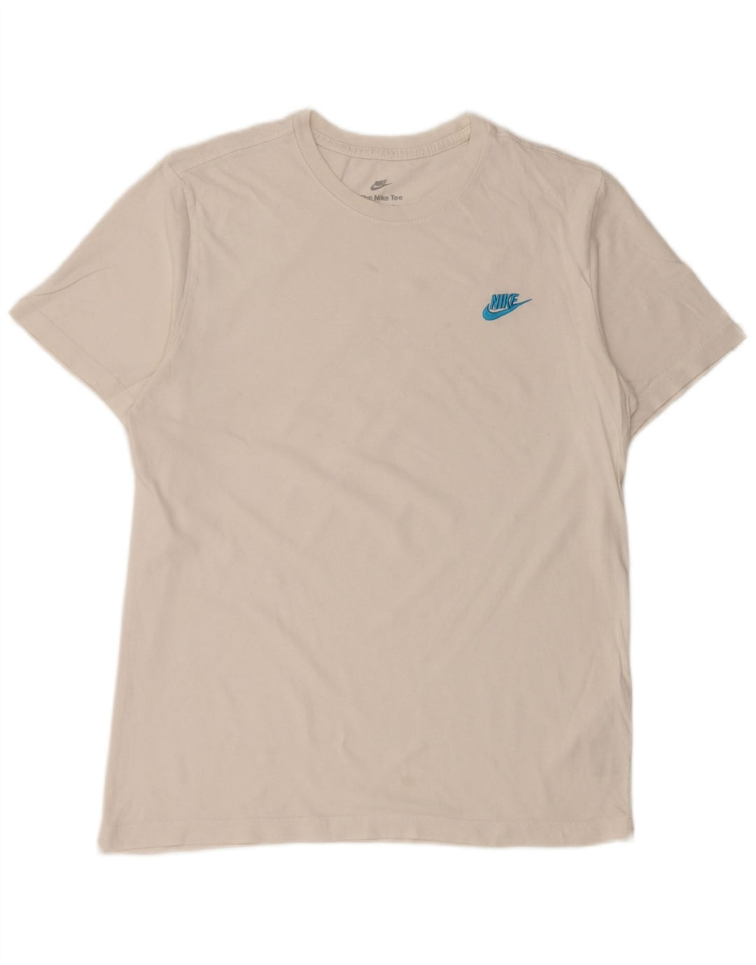 Nike Mens Camiseta Top Médio Algodão Branco