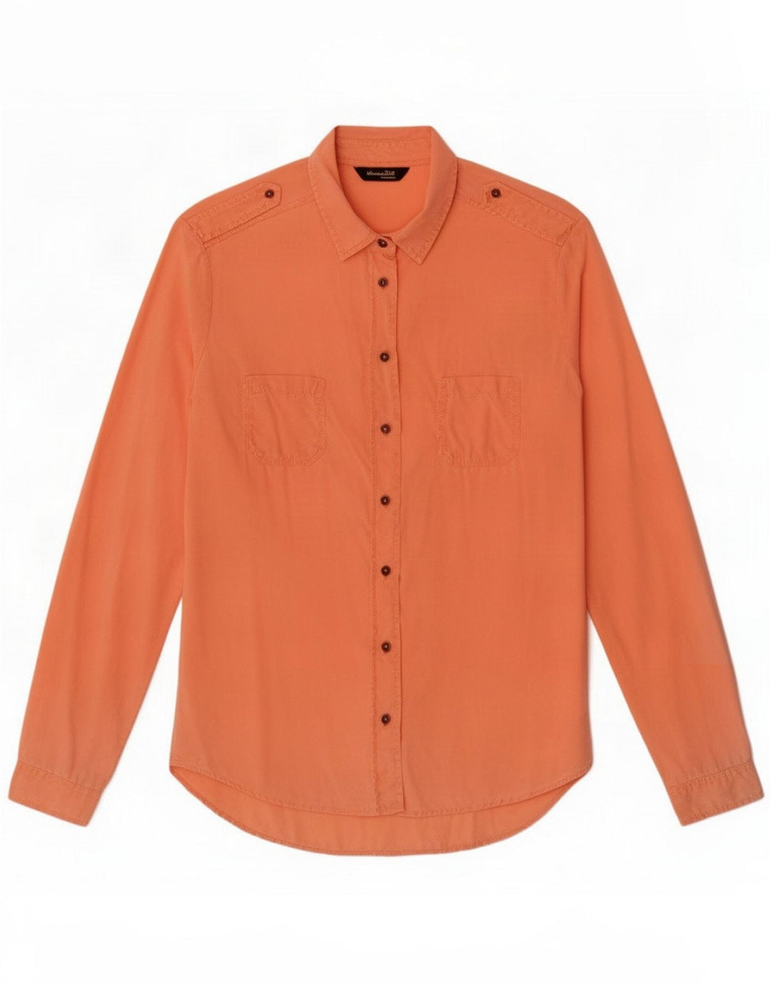 Camisa feminina Massimo Dutti EU 38 pequena laranja