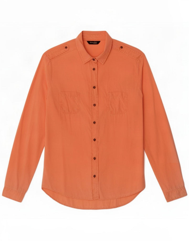 Camisa feminina Massimo Dutti EU 38 pequena laranja