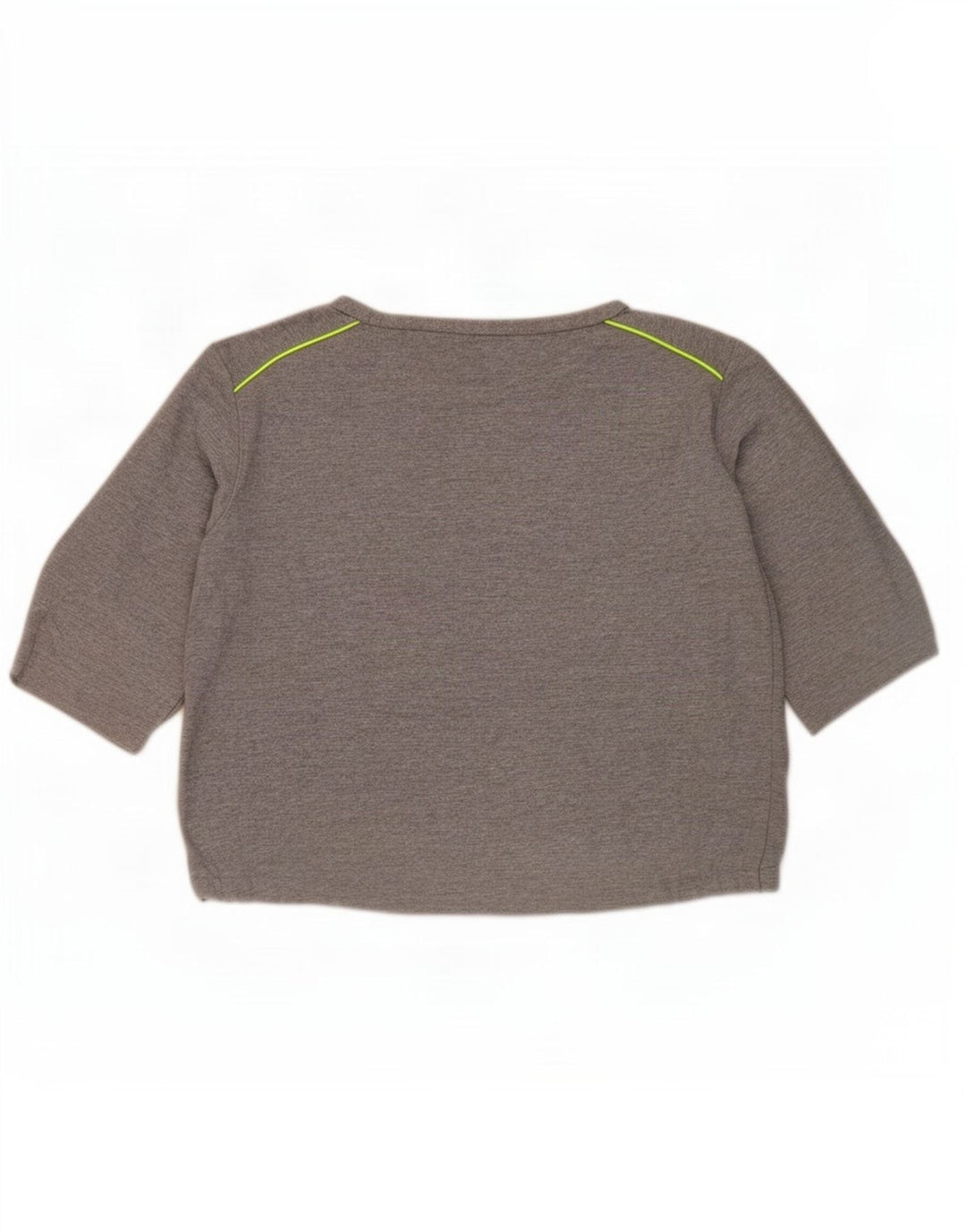Zara Suéter feminino manga 3/4 Reino Unido 14 cinza médio