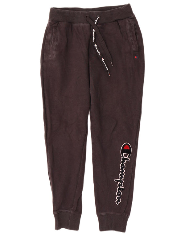 Calça esportiva masculina Champion Graphic Joggers pequena de algodão preto
