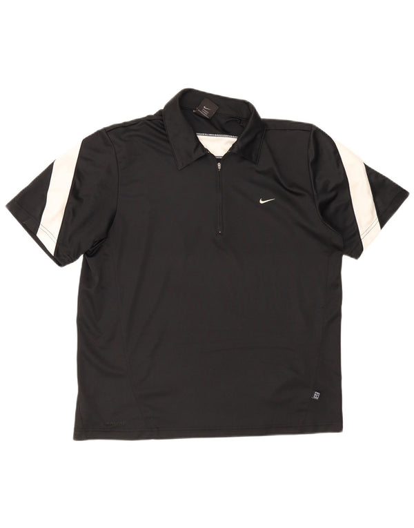 Camisa polo masculina Nike UK 39/41 médio preto colorblock