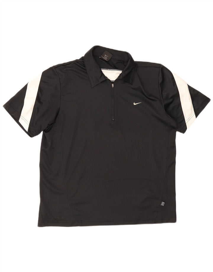 Camisa polo masculina Nike UK 39/41 médio preto colorblock