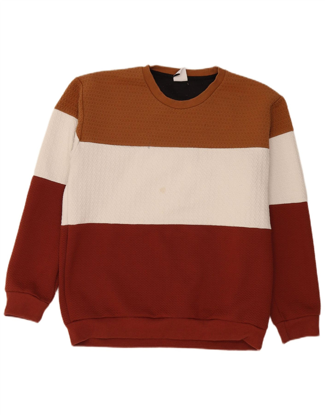 Zara Moletom masculino Jumper XL Multicolorido Colourblock Poliéster