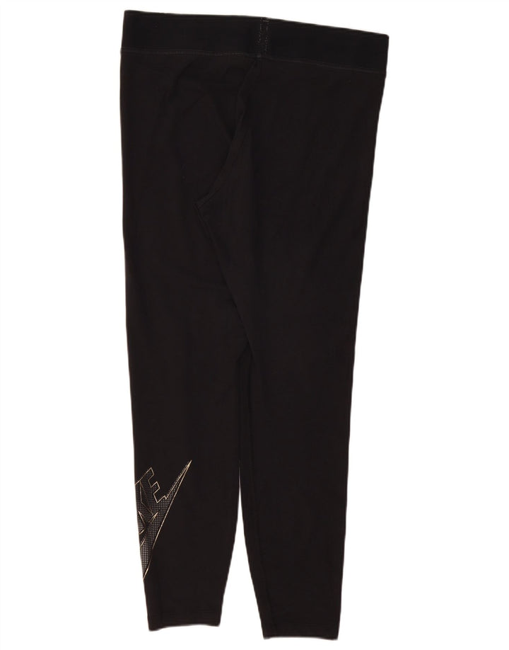 Leggings NIKE feminino gráfico UK 18 XL preto algodão