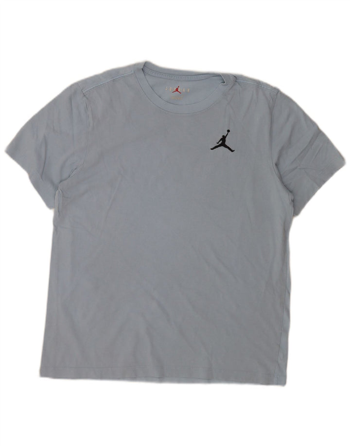 Camiseta masculina Jordan grande algodão azul