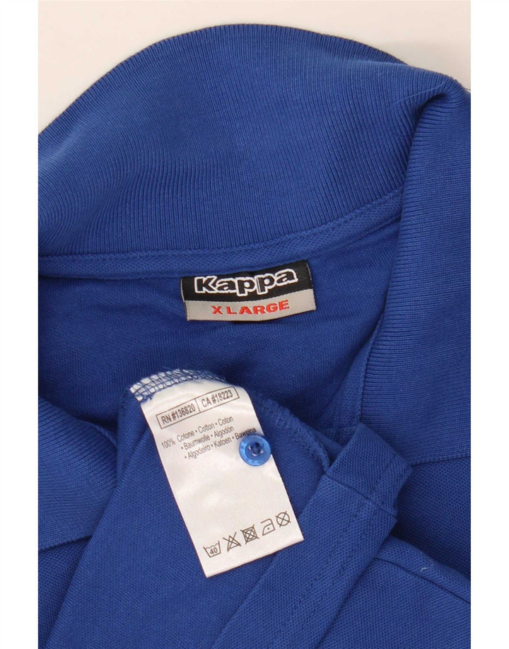 Camisa polo masculina Kappa XL algodão azul