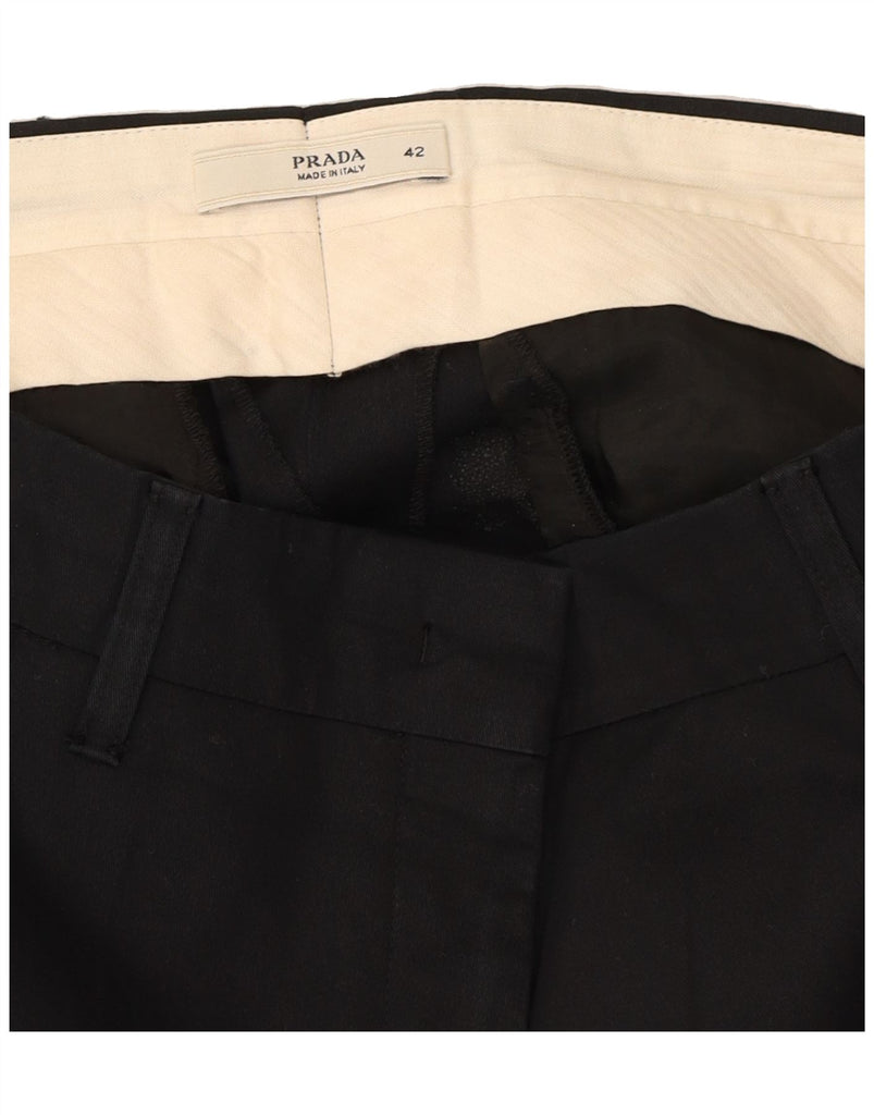 PRADA Womens Slim Chino Trousers IT 42 Medium W30 L28 Navy Blue Classic Vintage Prada and Second-Hand Prada from Messina Hembry 