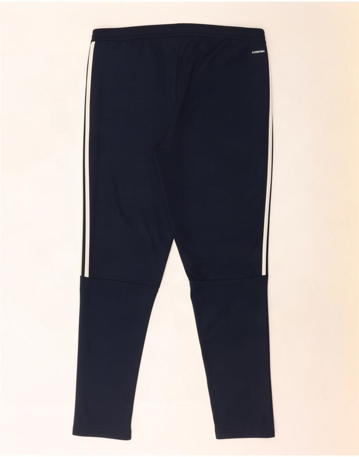 Calça de treino masculina Adidas Aeroready poliéster azul marinho médio