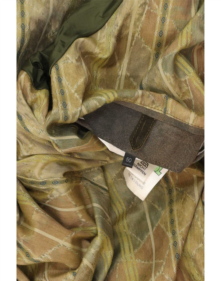 Jaqueta de couro masculina Meindl Trachten EU 50 grande marrom