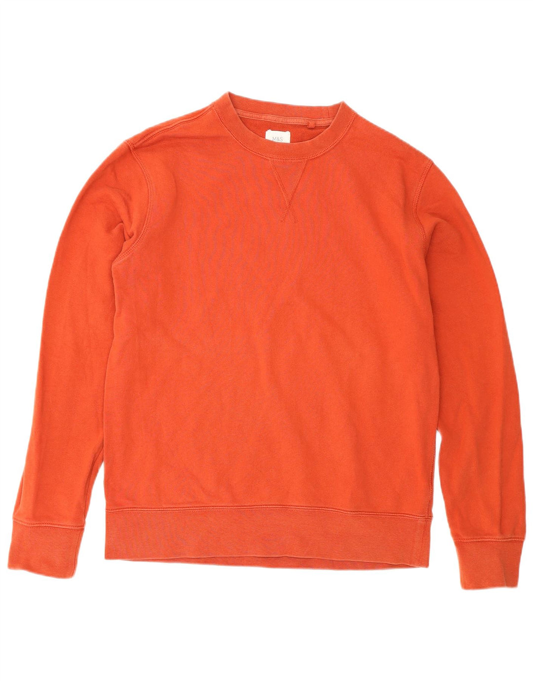 Suéter masculino Marks & Spencer de algodão laranja médio