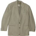 Jaqueta blazer masculina de 2 botões Hugo Boss Reino Unido 38 lã xadrez verde médio