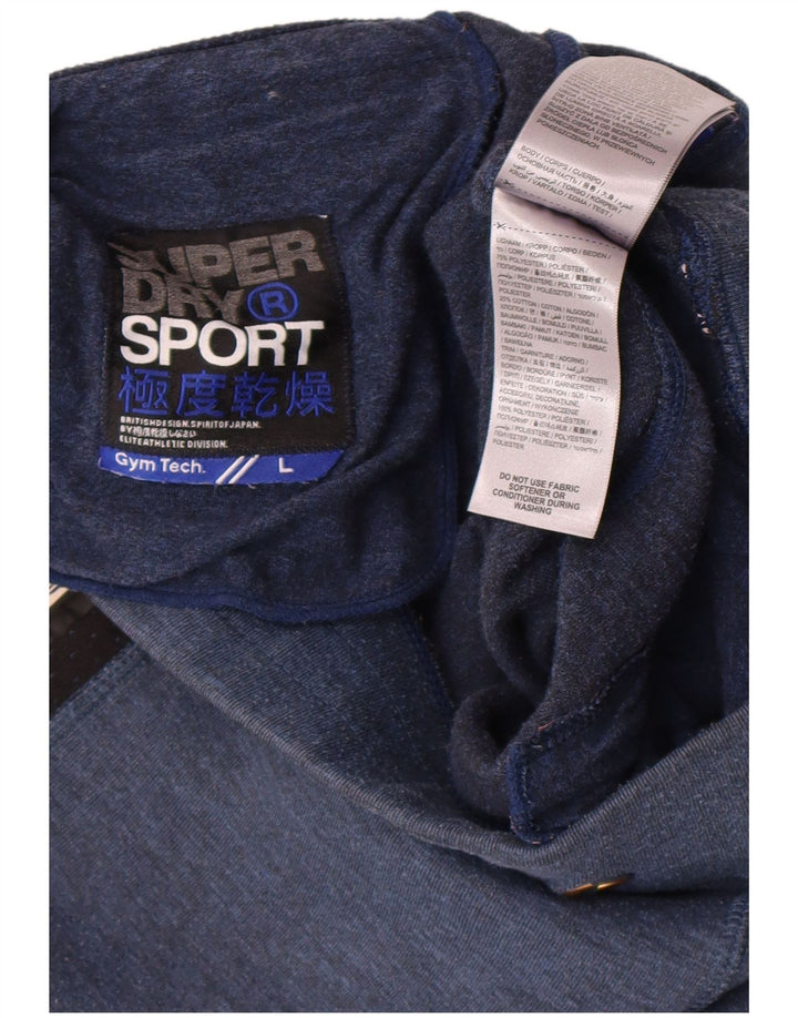 Superdry Mens Graphic Sport Shorts grandes poliéster colorblock azul marinho