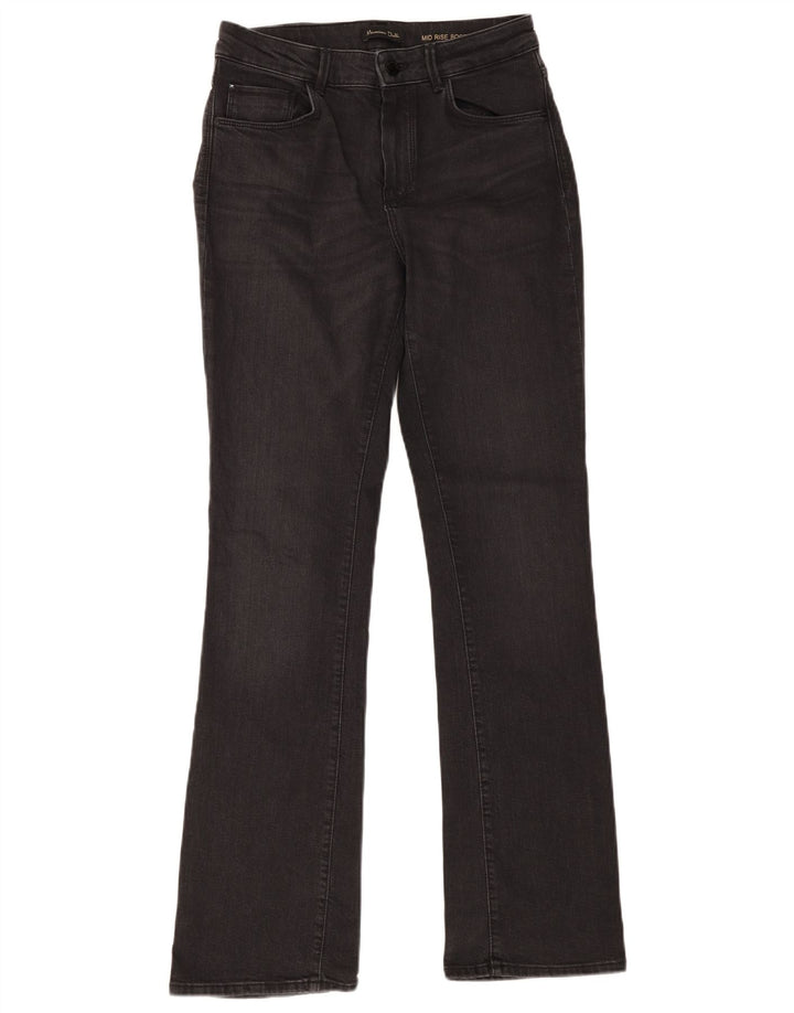 Jeans feminino Massimo Dutti cintura média bootcut EU 38 pequeno W28 L32 cinza