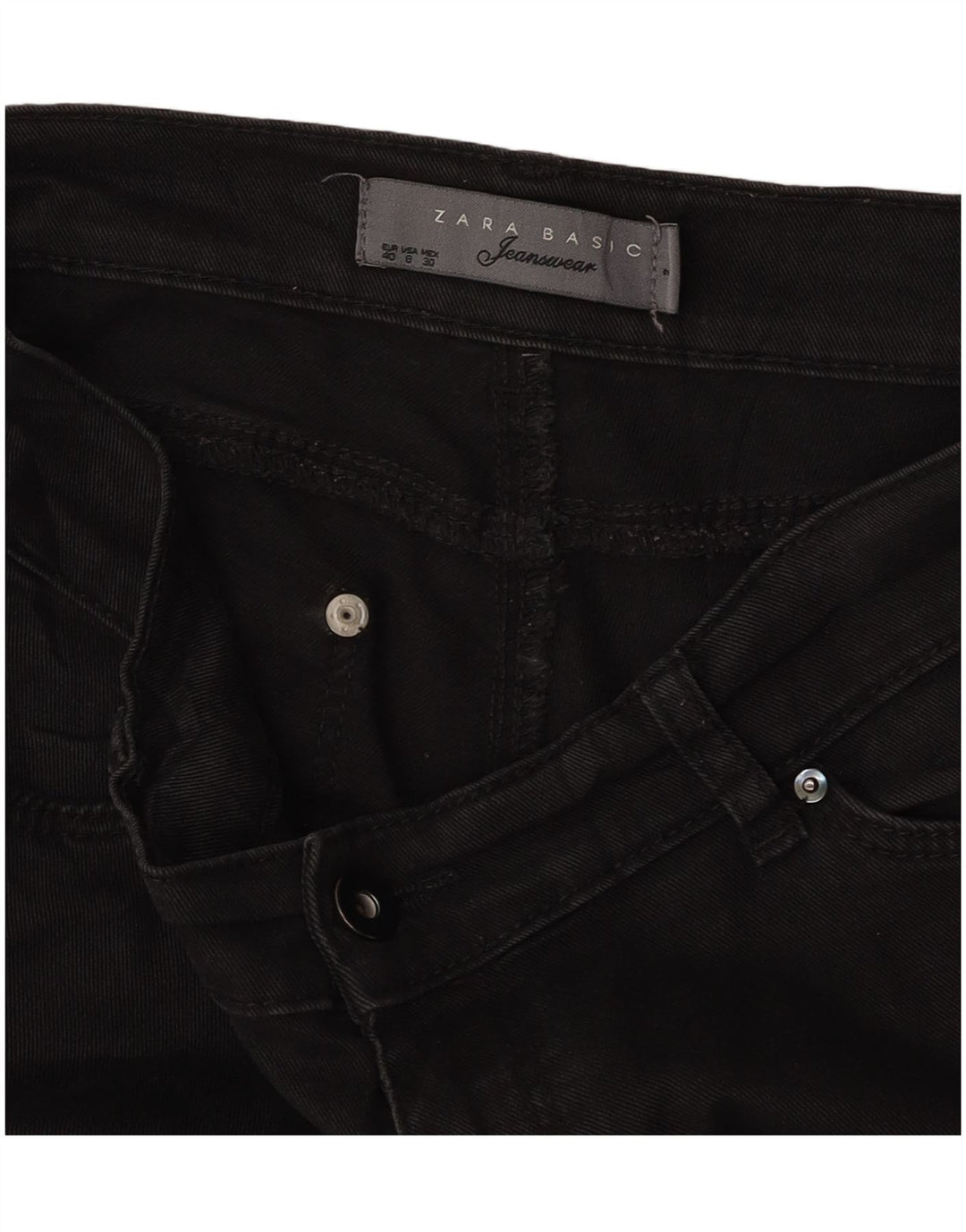 ZARA Womens Slim Jeans EU 40 Medium W30 L31 Black