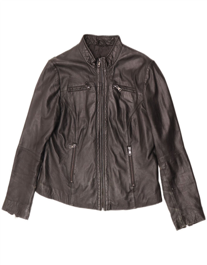 Jaqueta feminina de couro Conbipel IT 48 XL couro preto