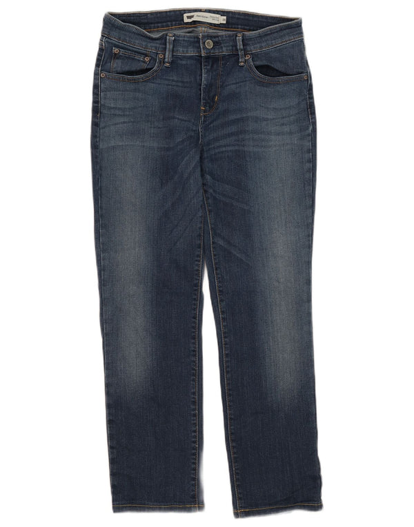 Jeans feminino Levi's Demi Curve Classic Fit Slim recortado W28 L25 algodão azul