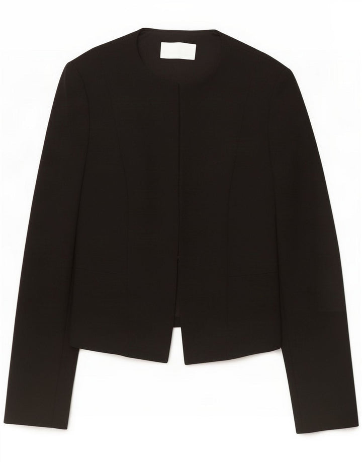 Jaqueta Blazer feminina Hugo Boss Reino Unido 12 Médio Preto Clássico