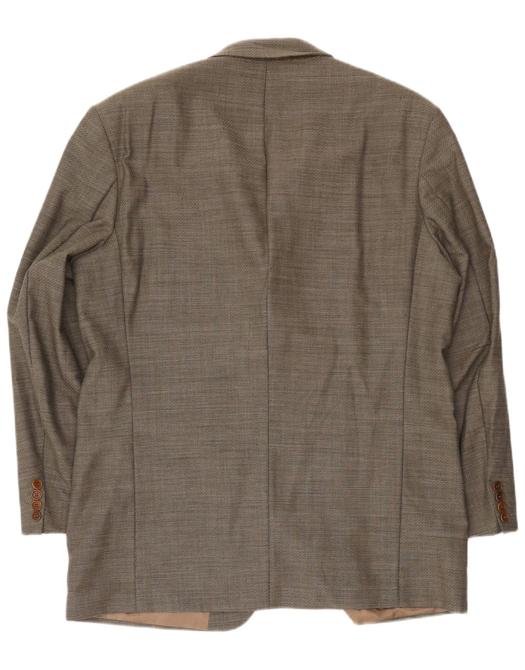 Jaqueta Blazer Masculina Hugo Boss com 3 Botões EU 54 2XL Lã Virgem Cinza