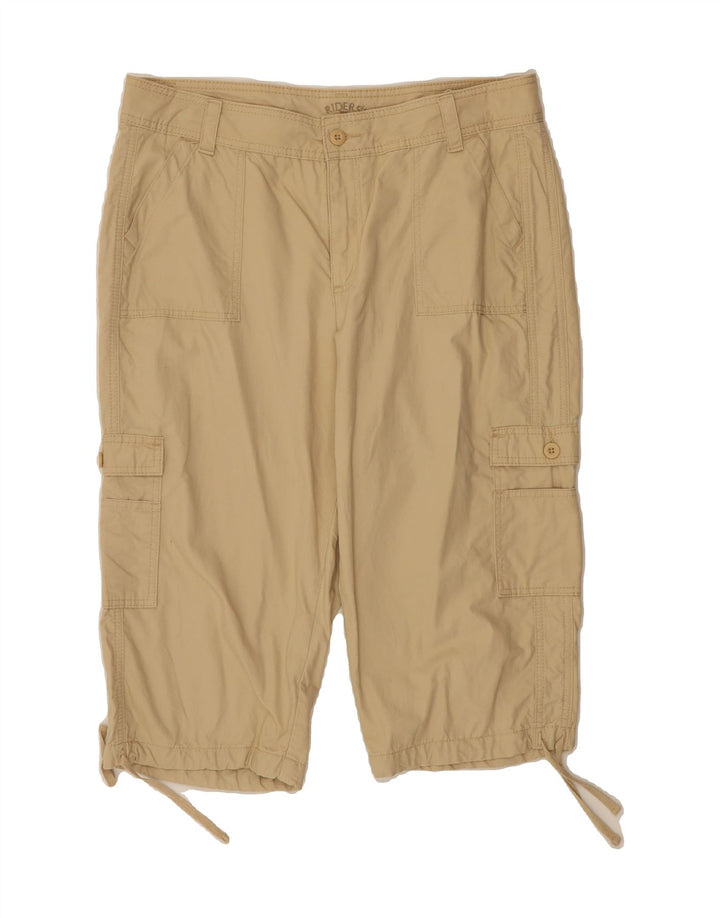 LEE Womens Riders Cargo Bermuda Shorts US 16 2XL W36 Beige Cotton Vintage Lee and Second-Hand Lee from Messina Hembry 
