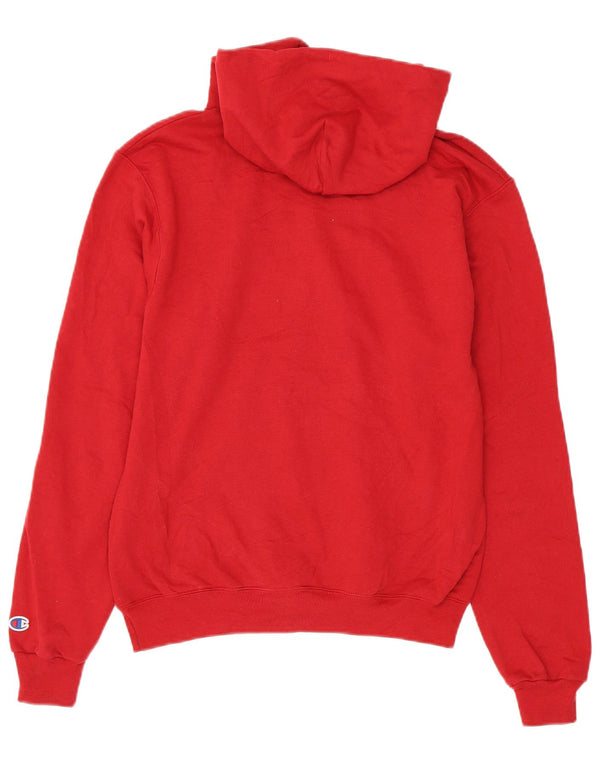 Champion masculino Denver gráfico moletom com capuz pequeno algodão vermelho