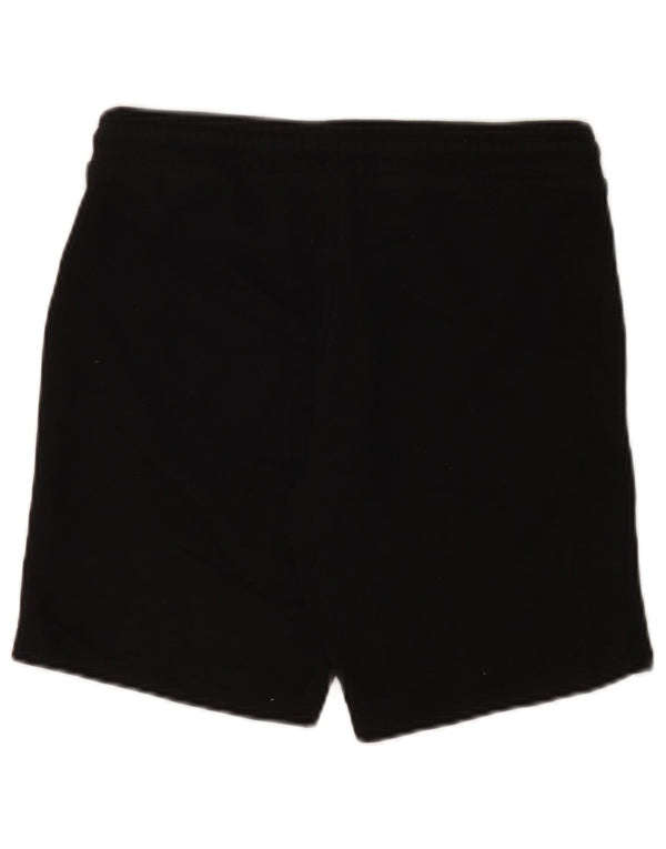 Shorts esportivos gráficos Jack & Jones Boys 13-14 anos algodão preto