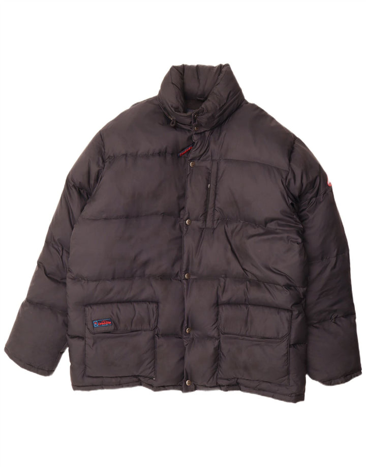Jaqueta masculina acolchoada Invicta UK 40 grande poliamida preta