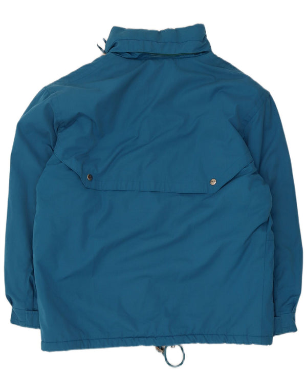 Jaqueta corta-vento masculina Fila com capuz UK 40 poliéster azul grande