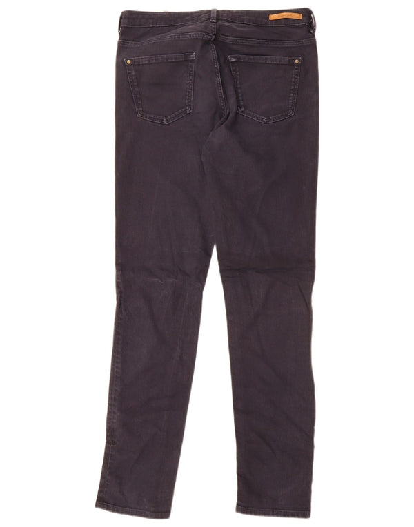 Jeans Slim Feminino Massimo Dutti EU 38 Pequeno W28 L30 Azul Marinho Algodão