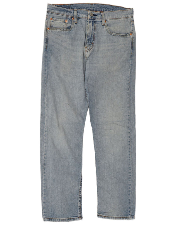 Calça jeans feminina Levi's 502 Straight W32 L27 azul algodão